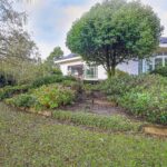 Tuin met heesters in de bestaande situatie