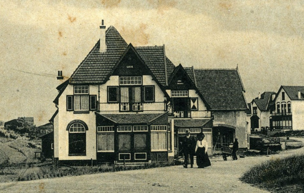 Historische foto van Villa Zeezicht in Noordwijk, rond het begin van de twintigste eeuw